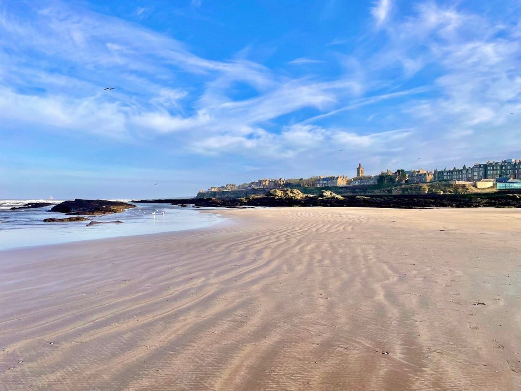 west sands beach showcasing one of the best beaches to visit in st andrews