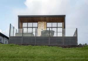 Luxury lodge in st andrews with a hot tub